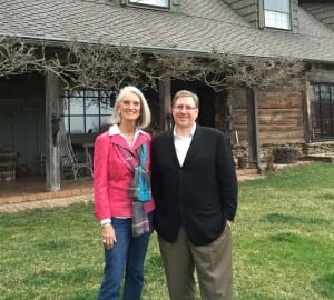 Anne and Joel Rosenberg at her fathers house